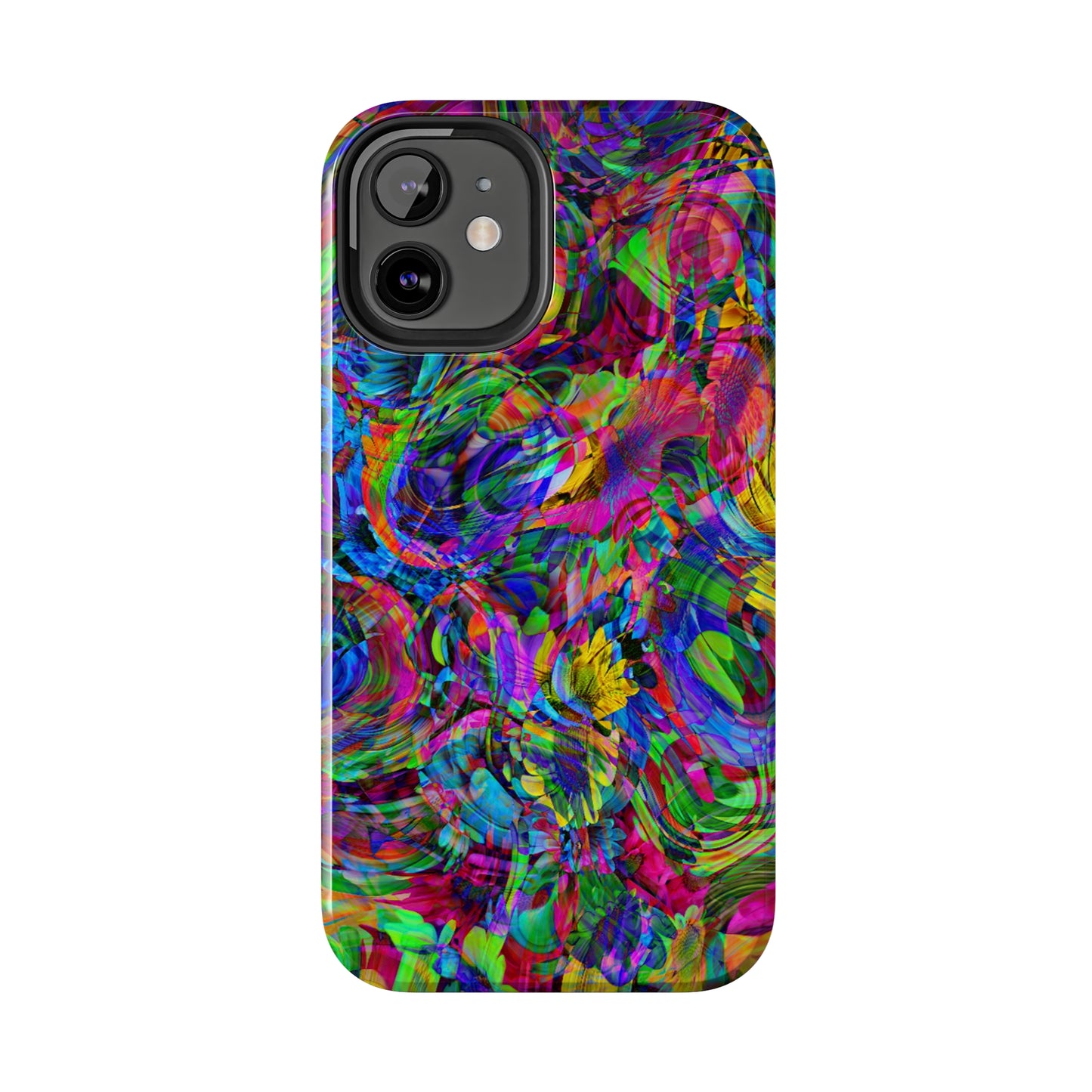 Rainbow Swirls Design Iphone Tough Phone Case