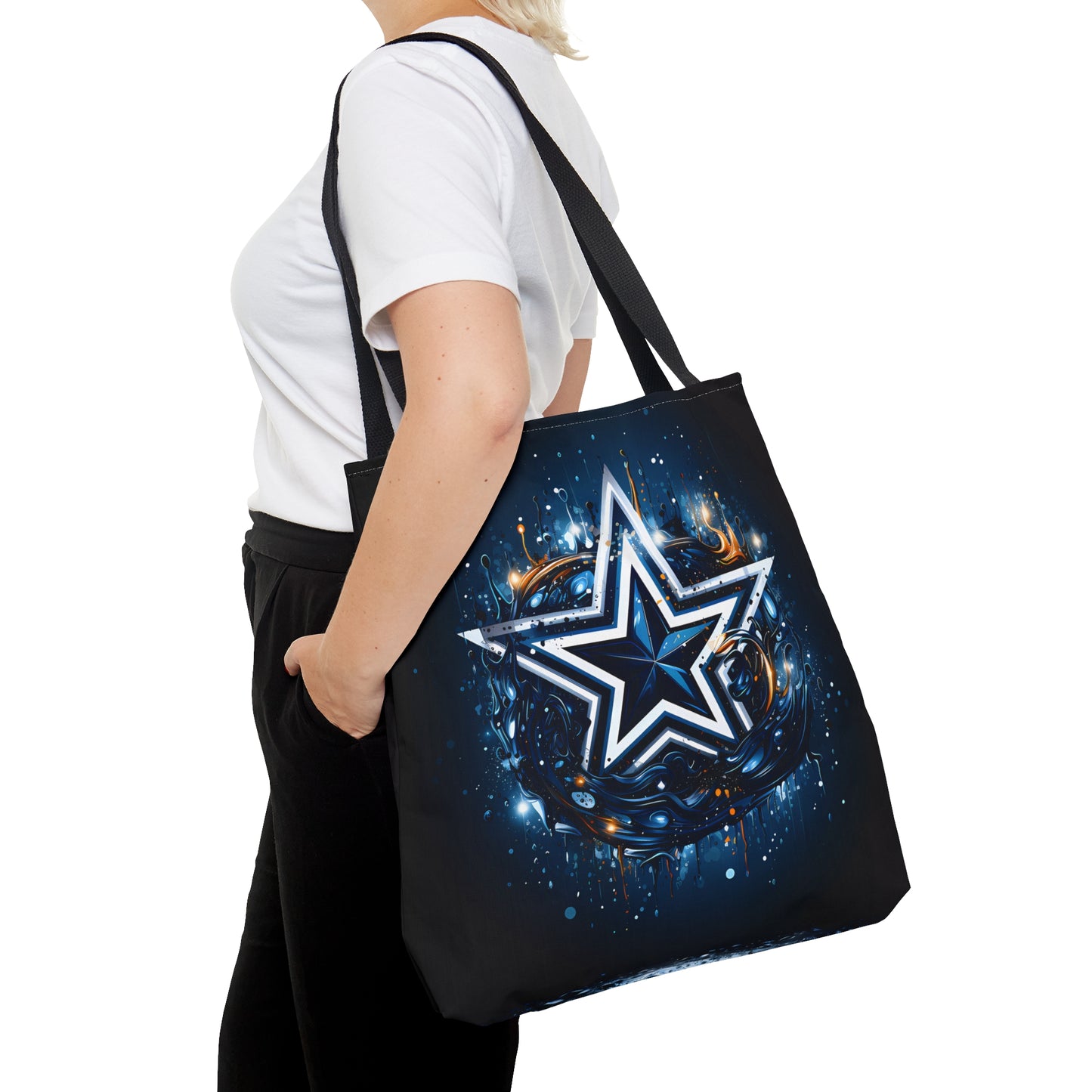 Dallas Cowboys Theme Print - Canvas Tote 3 Sizes