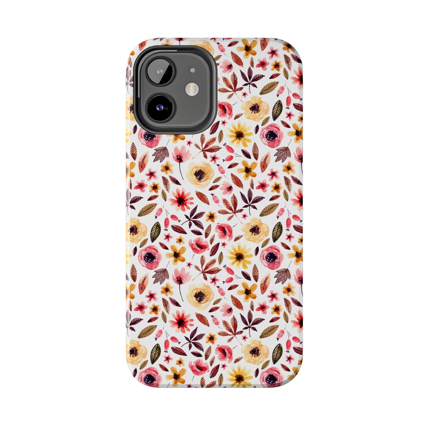 Pink & Yellow Spring Flowers Iphone Tough Phone Case