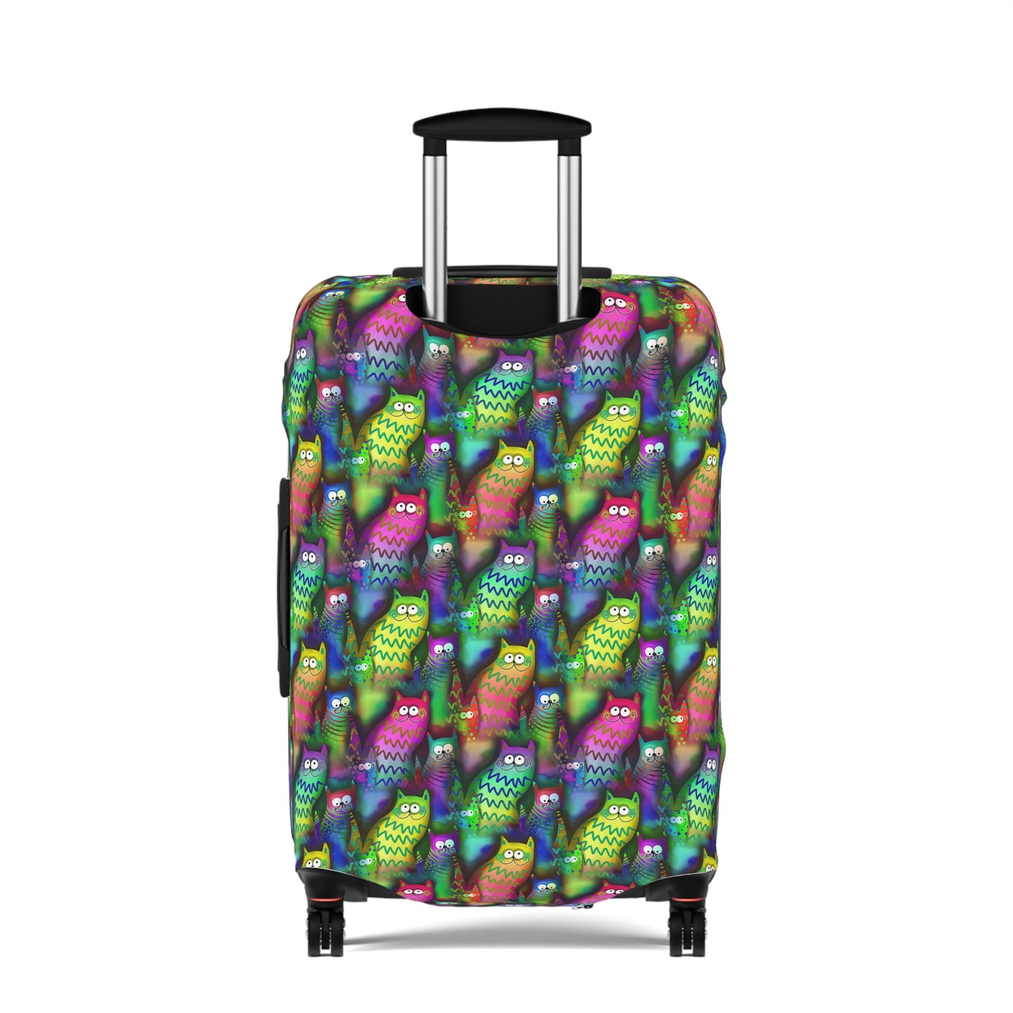 Neon Rainbow Cartoon Cats  - Luggage Protector and Cover 3 Sizes