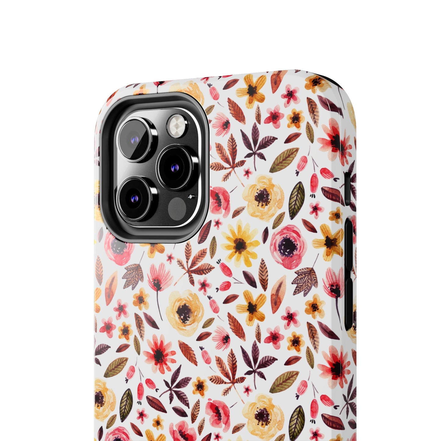 Pink & Yellow Spring Flowers Iphone Tough Phone Case