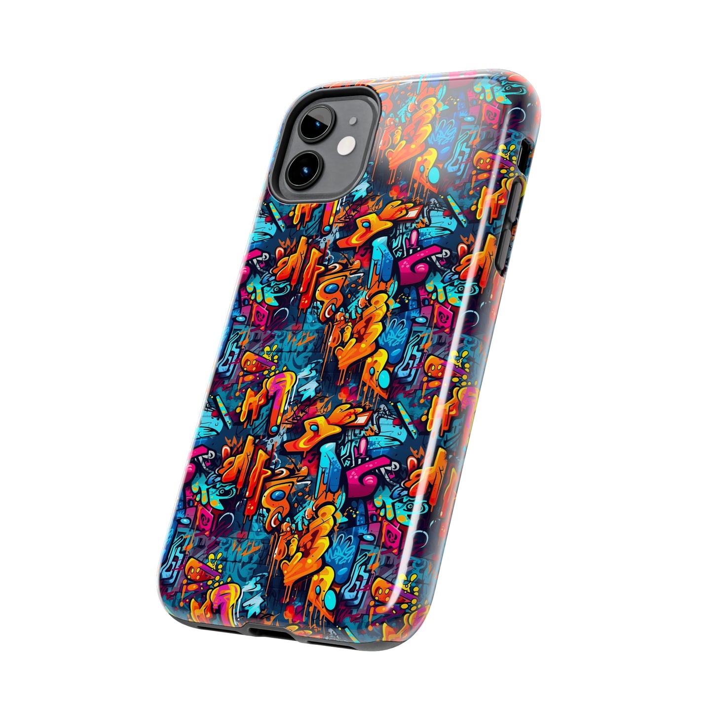 3D Abstract Graffiti Colorful Design Iphone Tough Phone Case