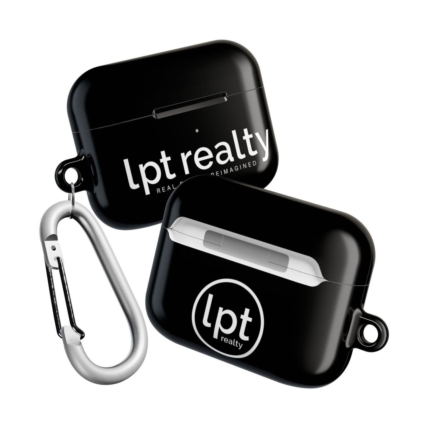 LPT Realty Real Estate Reimagined Logo White on Black AirPod Cases G1, G2, G3 and  Pro G1, G2