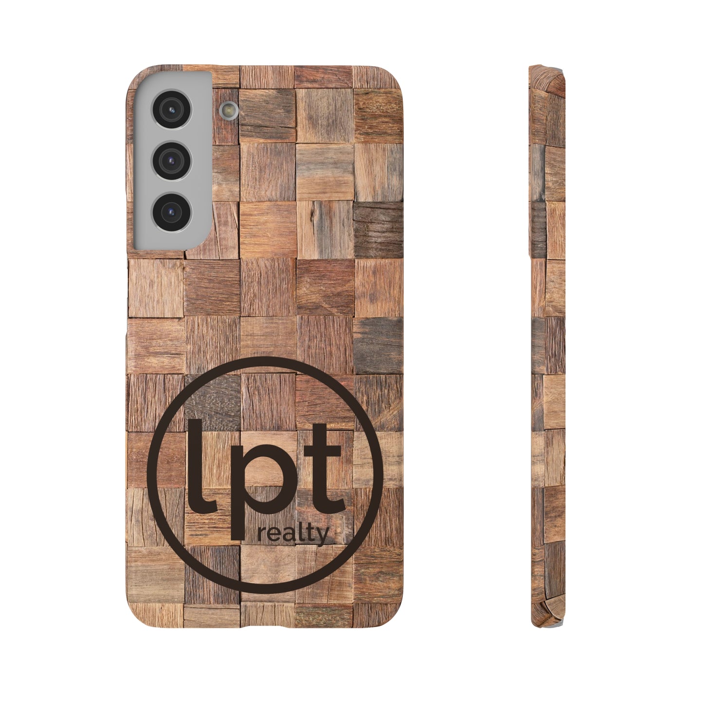 LPT Realty Logo -  Organic Elegance Natural Woven Wood Design Design Samsung Slim Cases