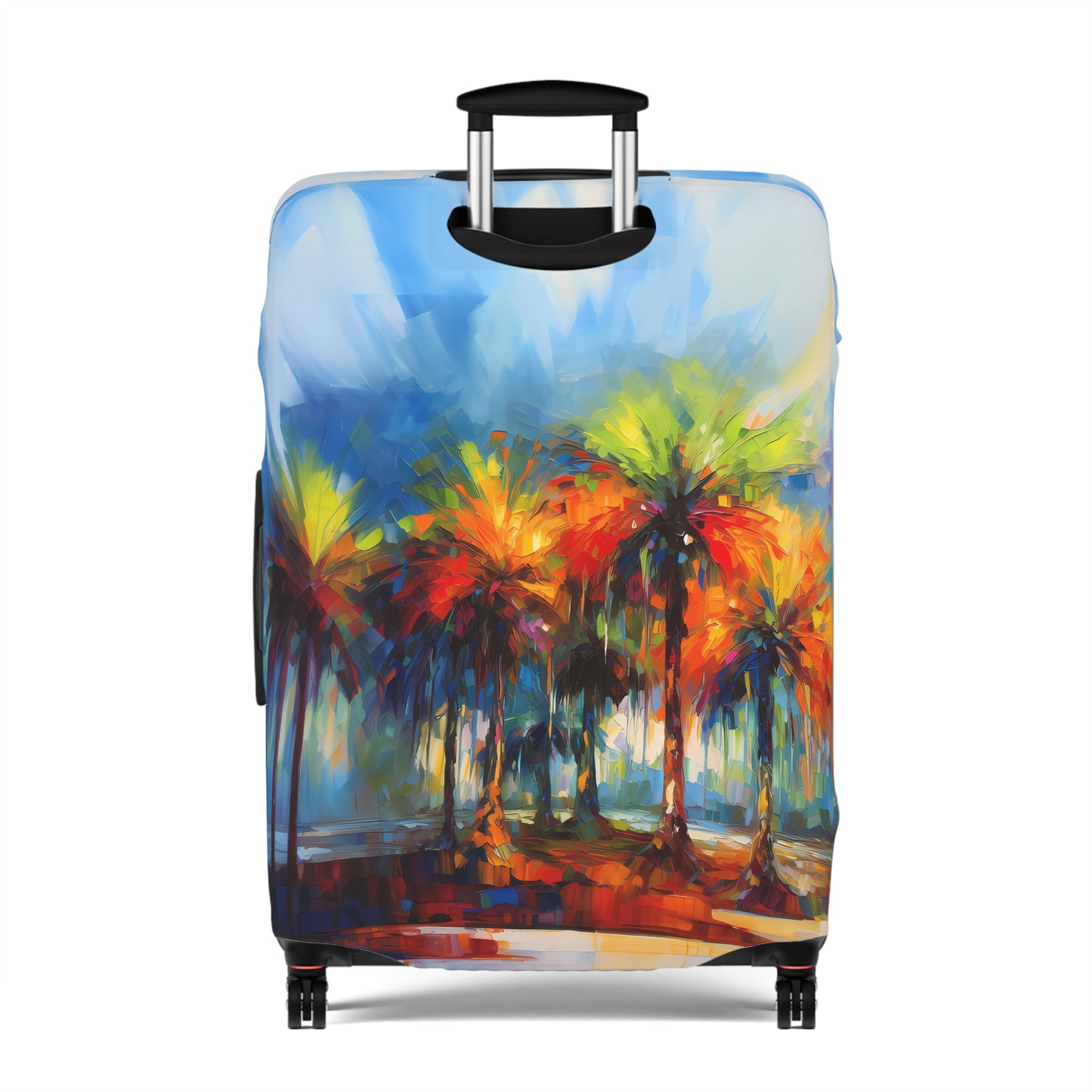 Dynamic Palmettos Abstract Depiction of South Carolina's Iconic Trees   - Luggage Protector and Cover 3 Sizes