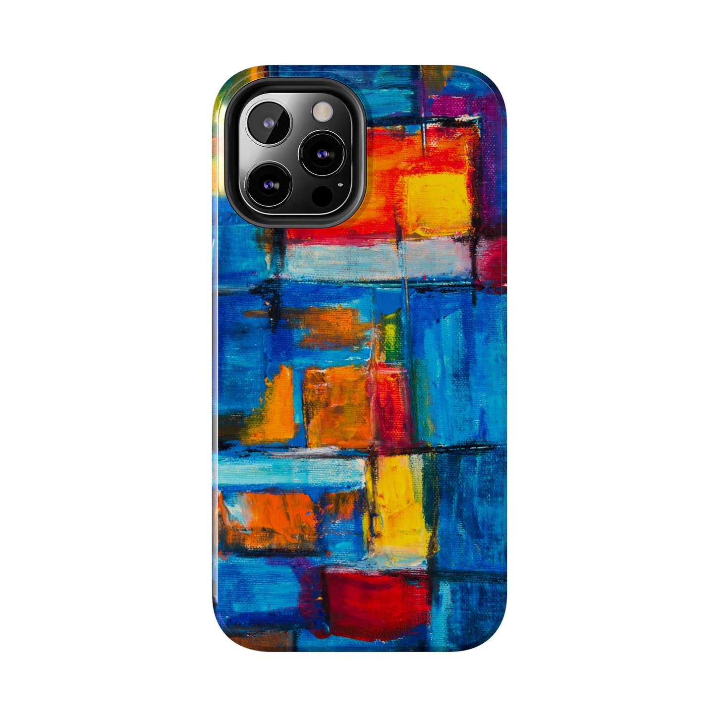 Rainbow Abstract Painting Iphone Tough Phone Case