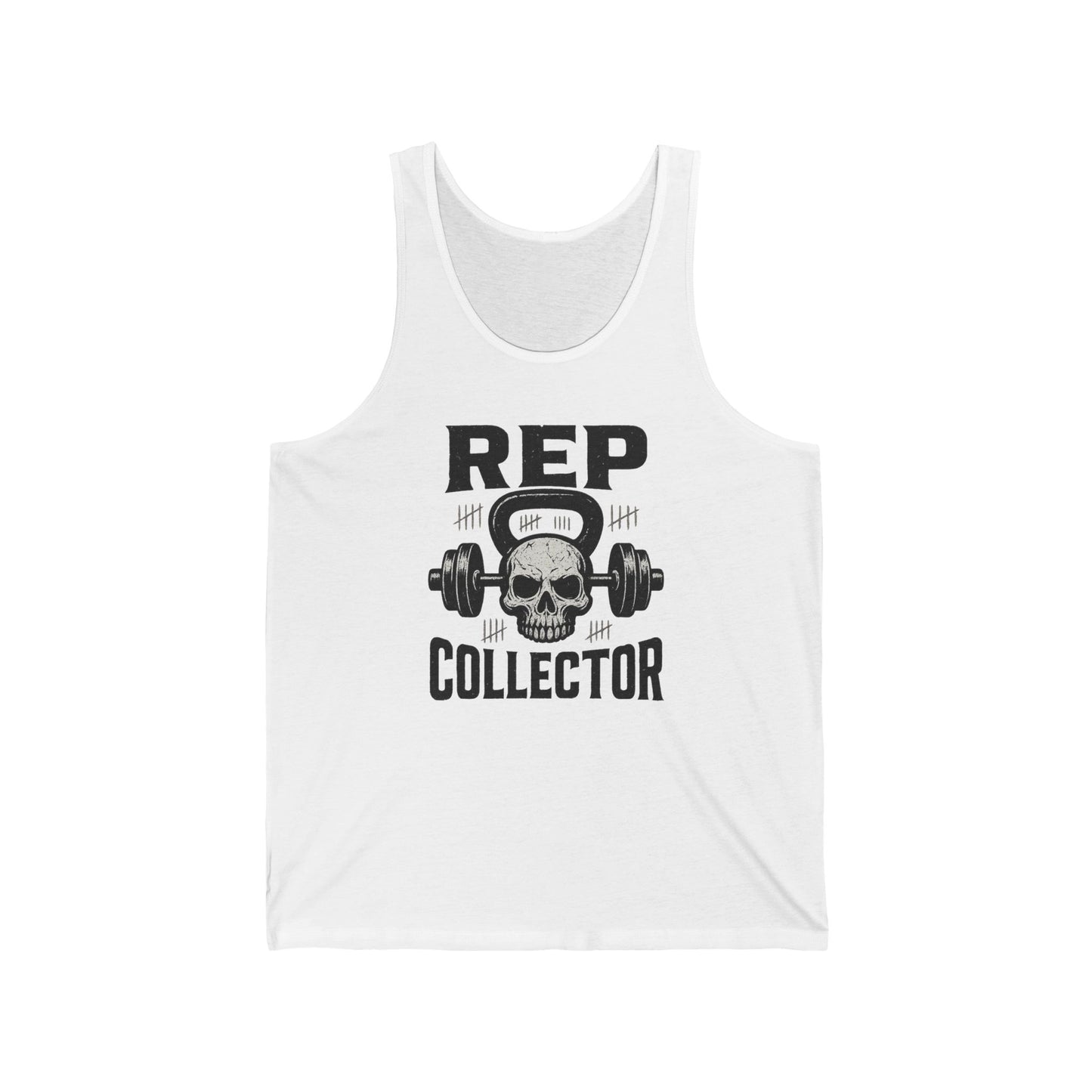 LPT Realty Funny Workout Tank Top Rep Collector, LPT Logo on Back Workout Tank Unisex Jersey Tank