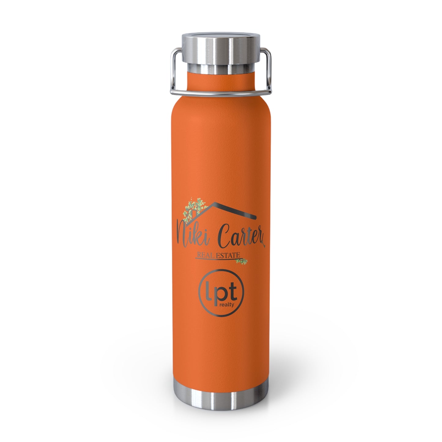 Niki Carter Black Logo & LPT - 22 oz Copper Vacuum Insulated Bottle Multiple Colors