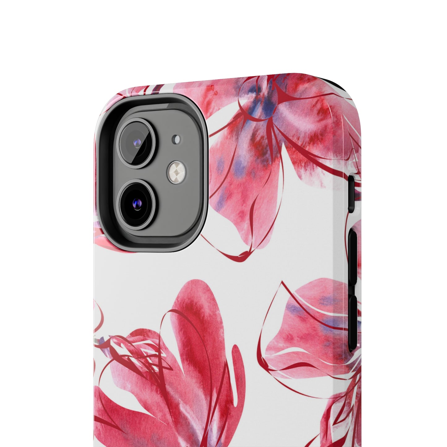 Large Pink Flower Iphone Tough Phone Case