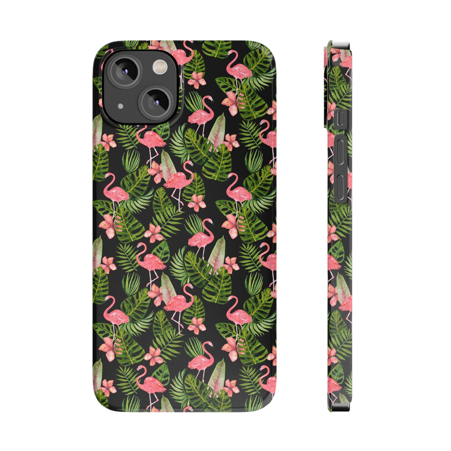 Tropical Flamingos Iphone 15-12 Slim Phone Case