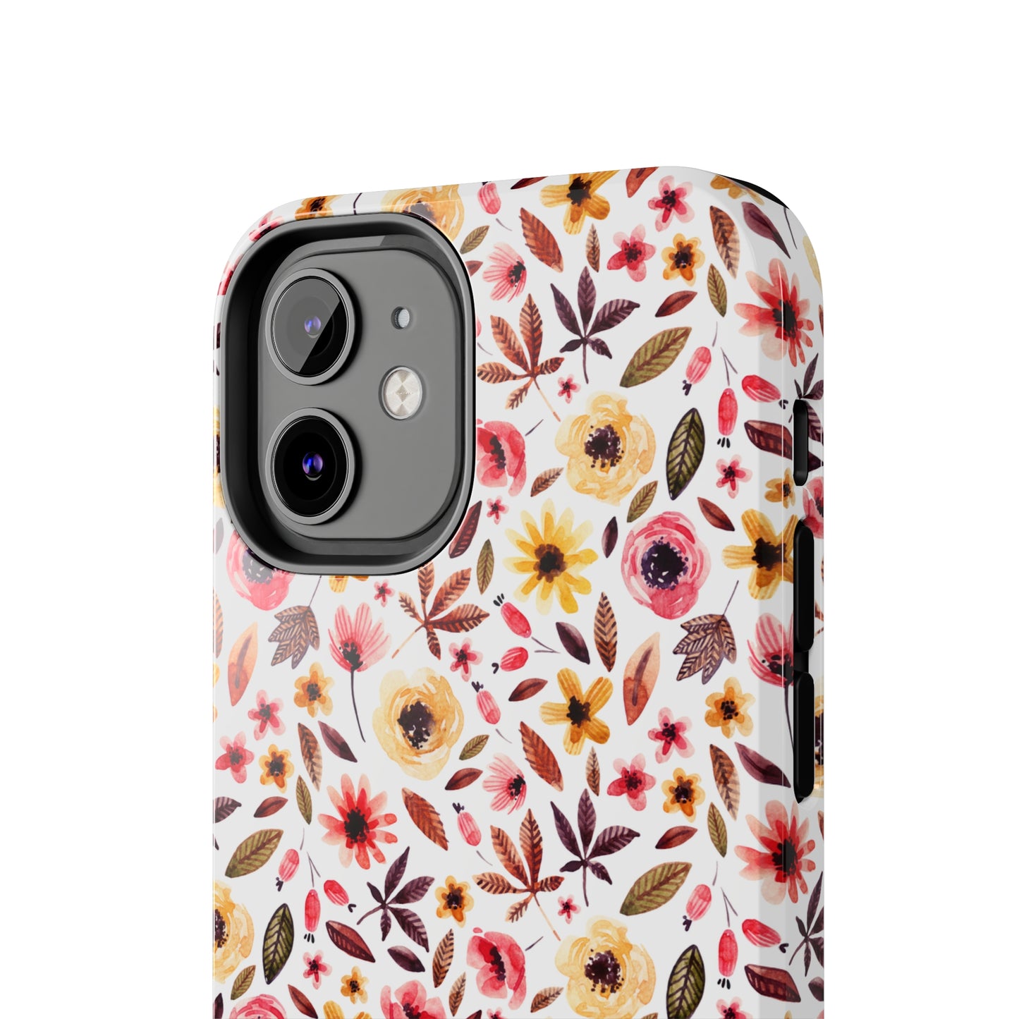 Pink & Yellow Spring Flowers Iphone Tough Phone Case