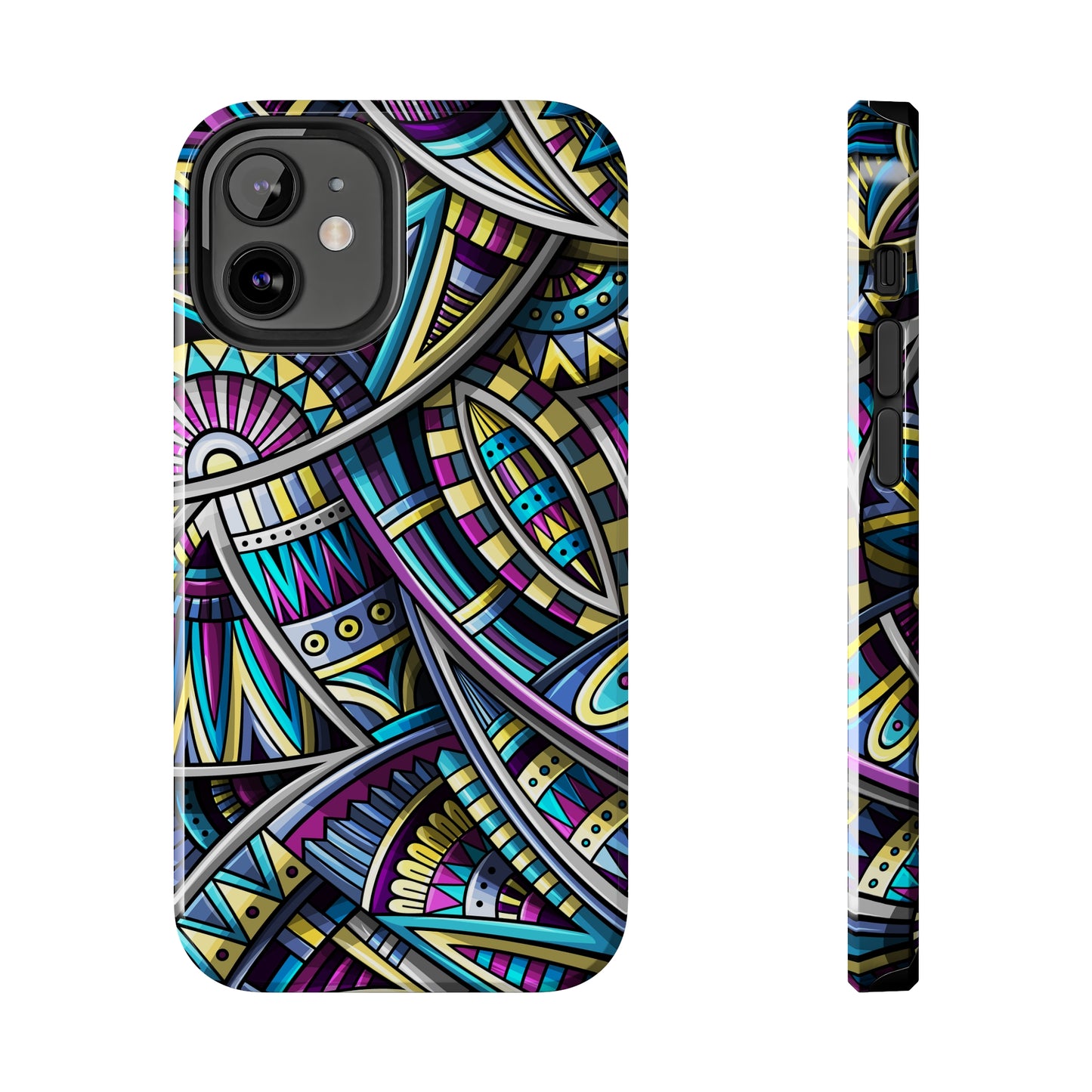 Tribal Colorful Abstract Design Iphone Tough Phone Case