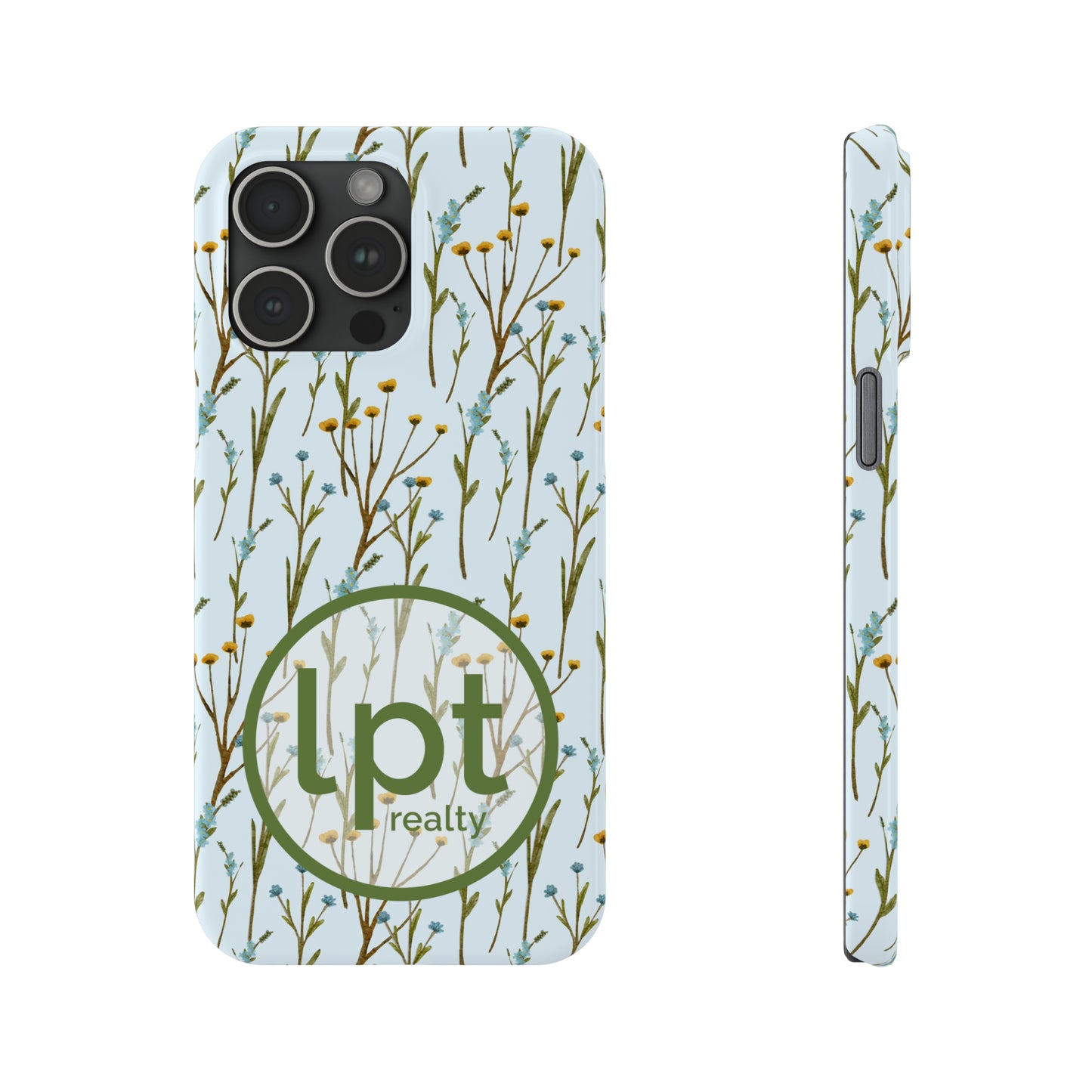 LPT Realty Logo -  Wildflowers Design Iphone 15-12 Slim Phone Case