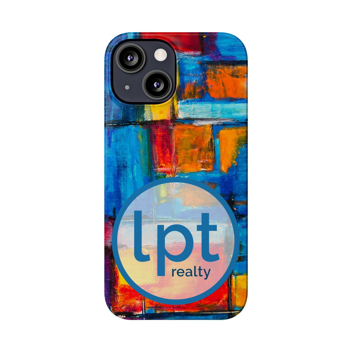 LPT Realty Logo -  Rainbow Abstract Painting Iphone 15-12 Slim Phone Case