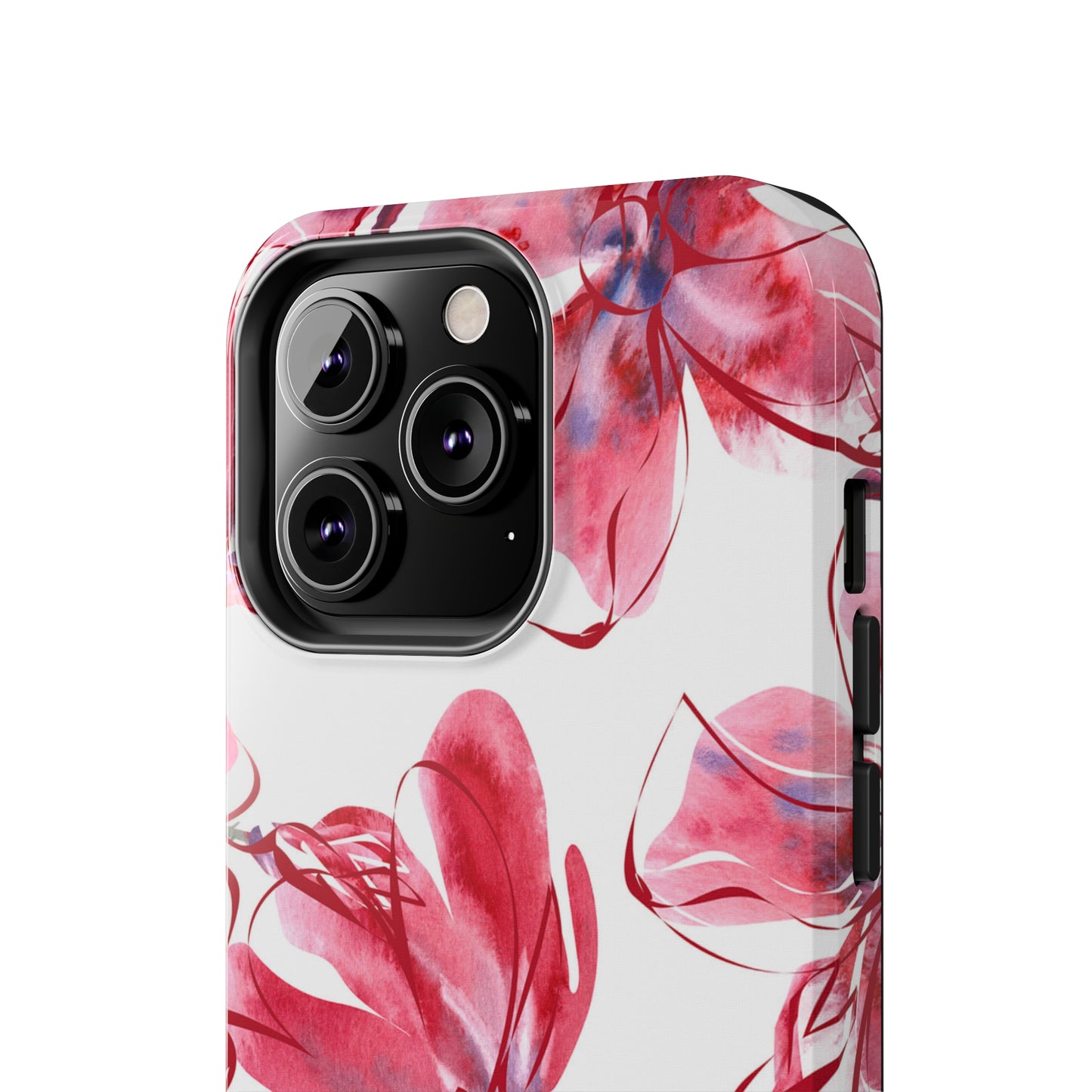 Large Pink Flower Iphone Tough Phone Case