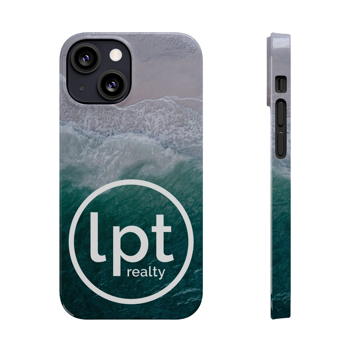 LPT Realty Logo -  Coastal Serenity: Beach and Ocean Bliss Iphone 15-12 Slim Phone Case