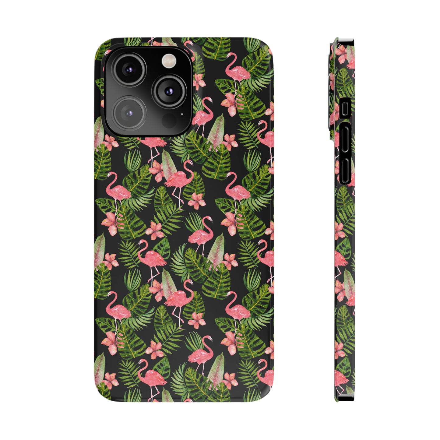 Tropical Flamingos Iphone 15-12 Slim Phone Case