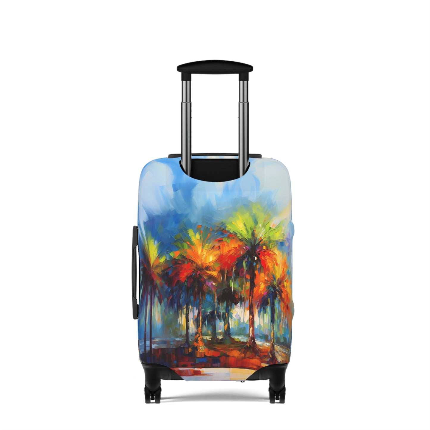 Dynamic Palmettos Abstract Depiction of South Carolina's Iconic Trees   - Luggage Protector and Cover 3 Sizes