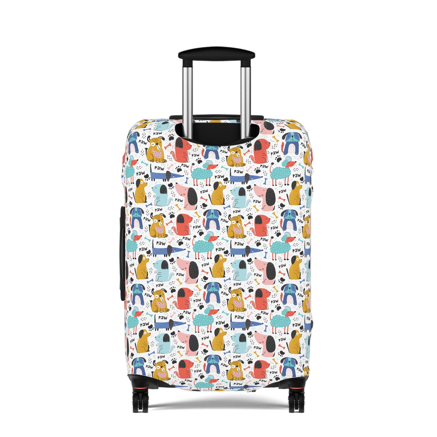 Playful Pups: Colorful Cartoon Dogs  - Luggage Protector and Cover 3 Sizes