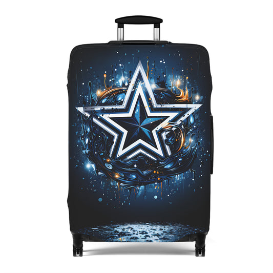 Dallas Cowboys Themed Design with Large Star  - Luggage Protector and Cover 3 Sizes