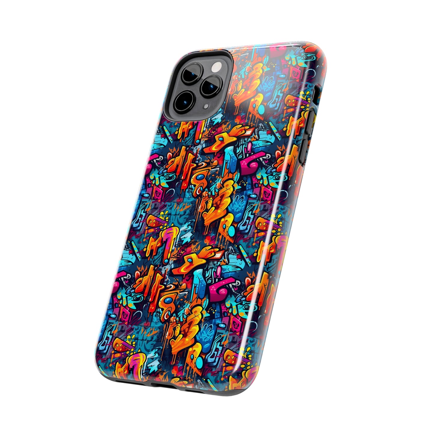 3D Abstract Graffiti Colorful Design Iphone Tough Phone Case