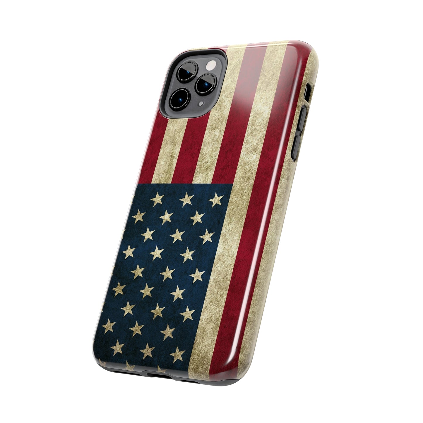 Rugged American Flag Iphone Tough Phone Case