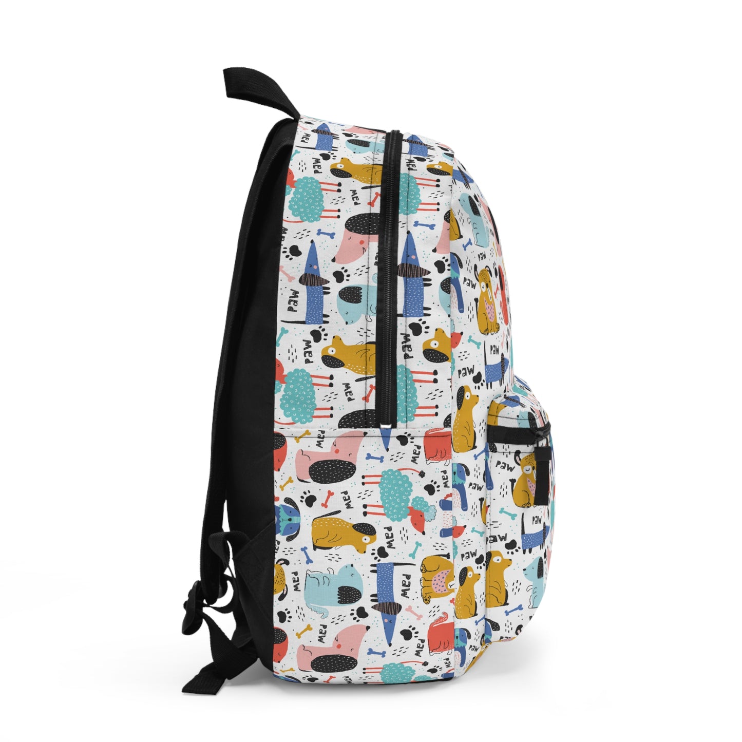 Playful Pups: Colorful Cartoon Dogs Lightweight Backpack