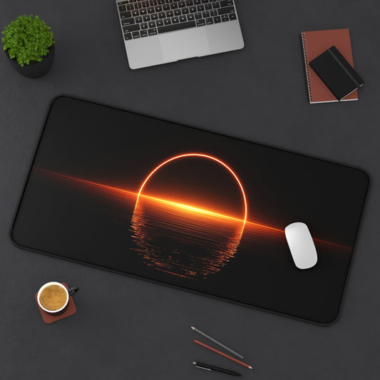Sunset Nighttime Desk Mat , Dark Sunset Desk Decoration, Extra Large Mousepad, Gaming Desk Mat, Desktop Accessory