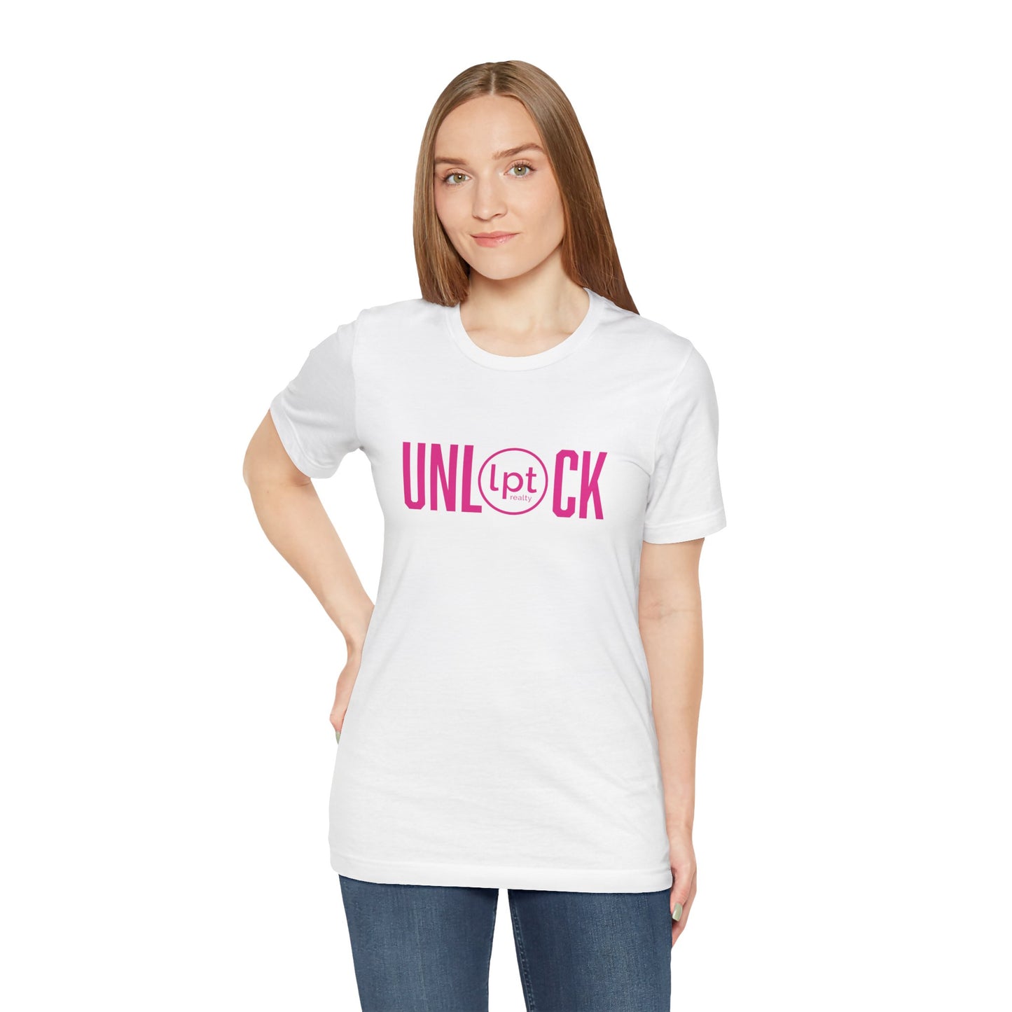UNLOCK, The Power of The Box in Pink Classic Unisex Jersey Short Sleeve T-shirt
