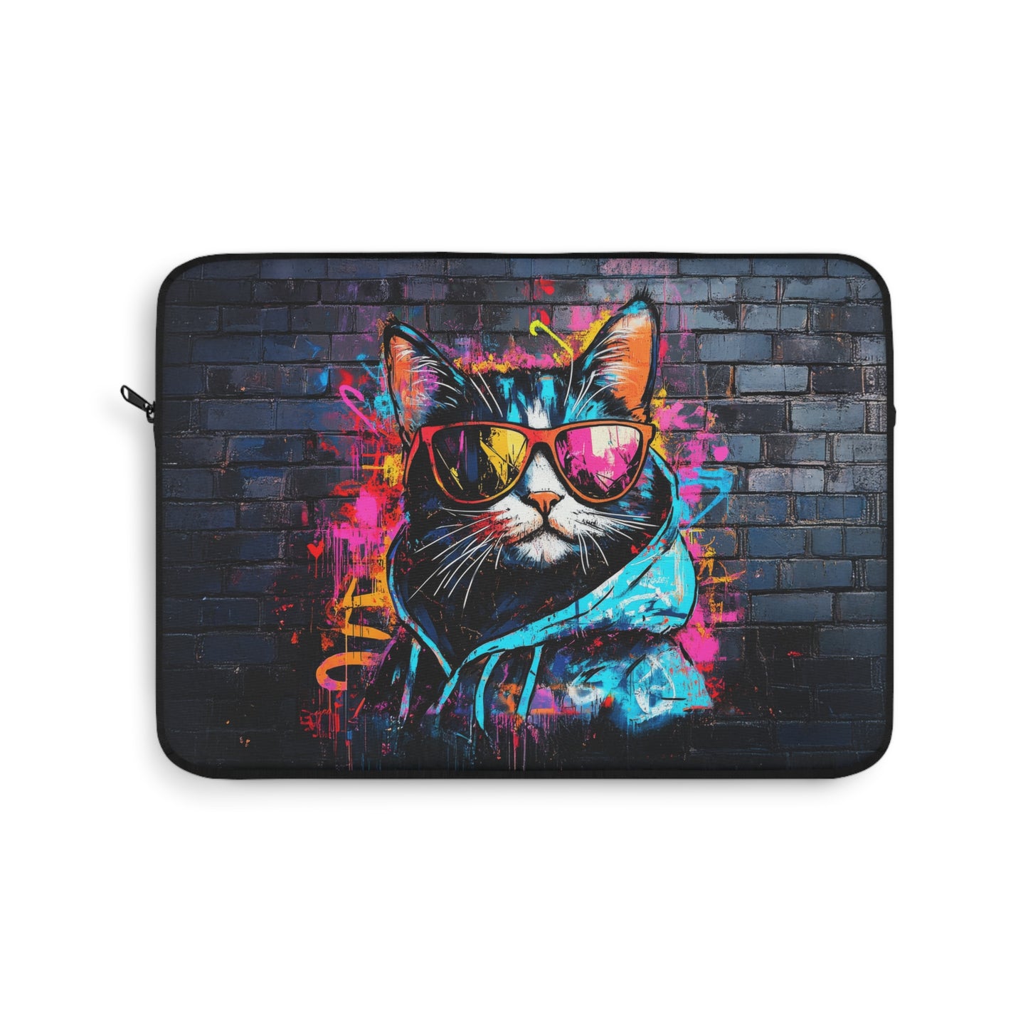 Urban Cool Cat Laptop or Ipad Protective Sleeve 3 Sizes Available