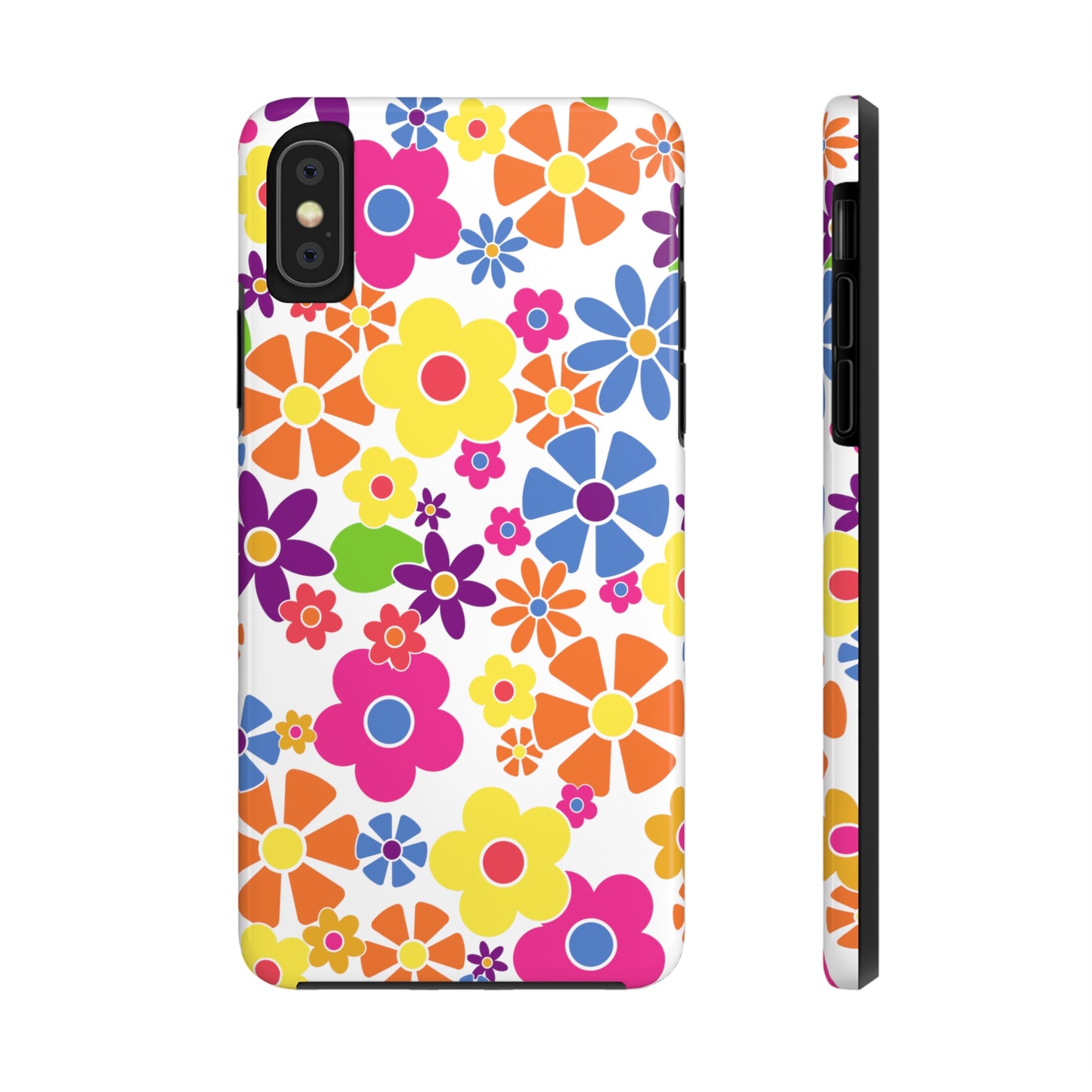 Flower Power Design Iphone Tough Phone Case