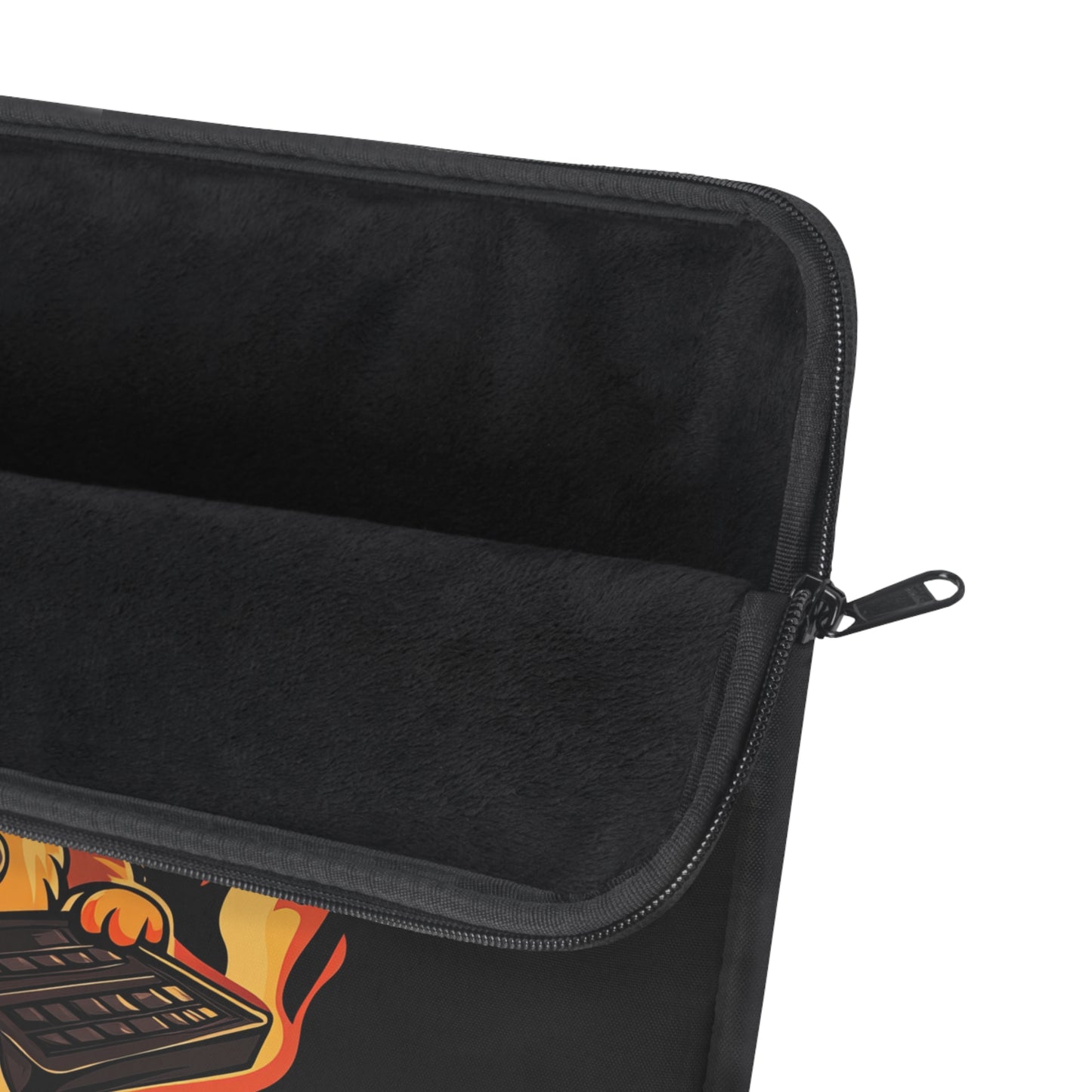 Fire Beats DJ Kitten on the Mix  Laptop or Ipad Protective Sleeve 3 Sizes Available