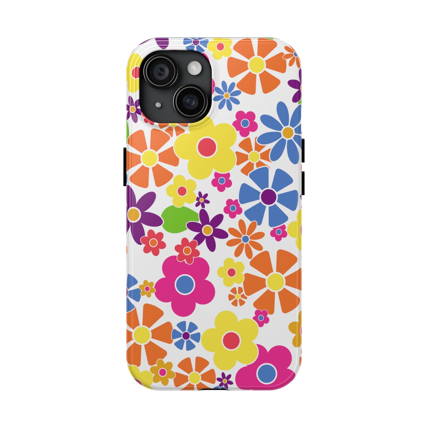 Flower Power Design Iphone Tough Phone Case