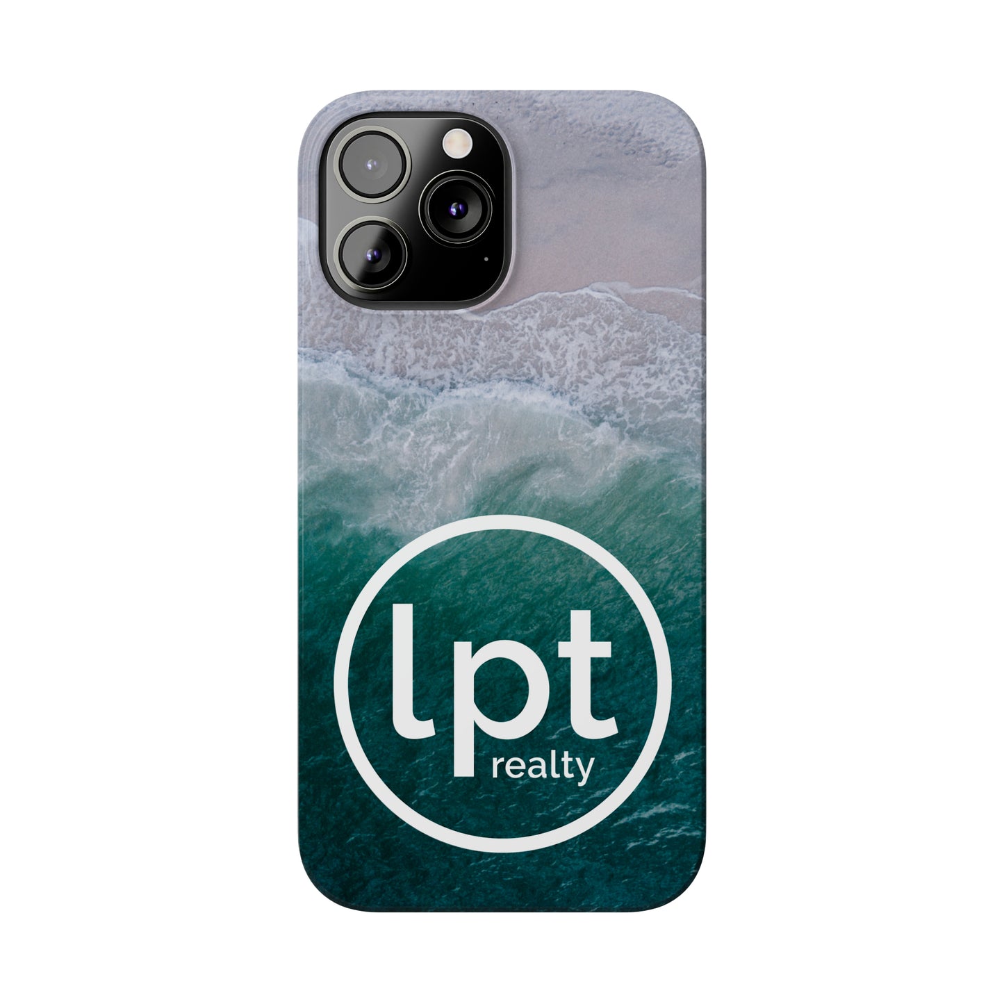 LPT Realty Logo -  Coastal Serenity: Beach and Ocean Bliss Iphone 15-12 Slim Phone Case