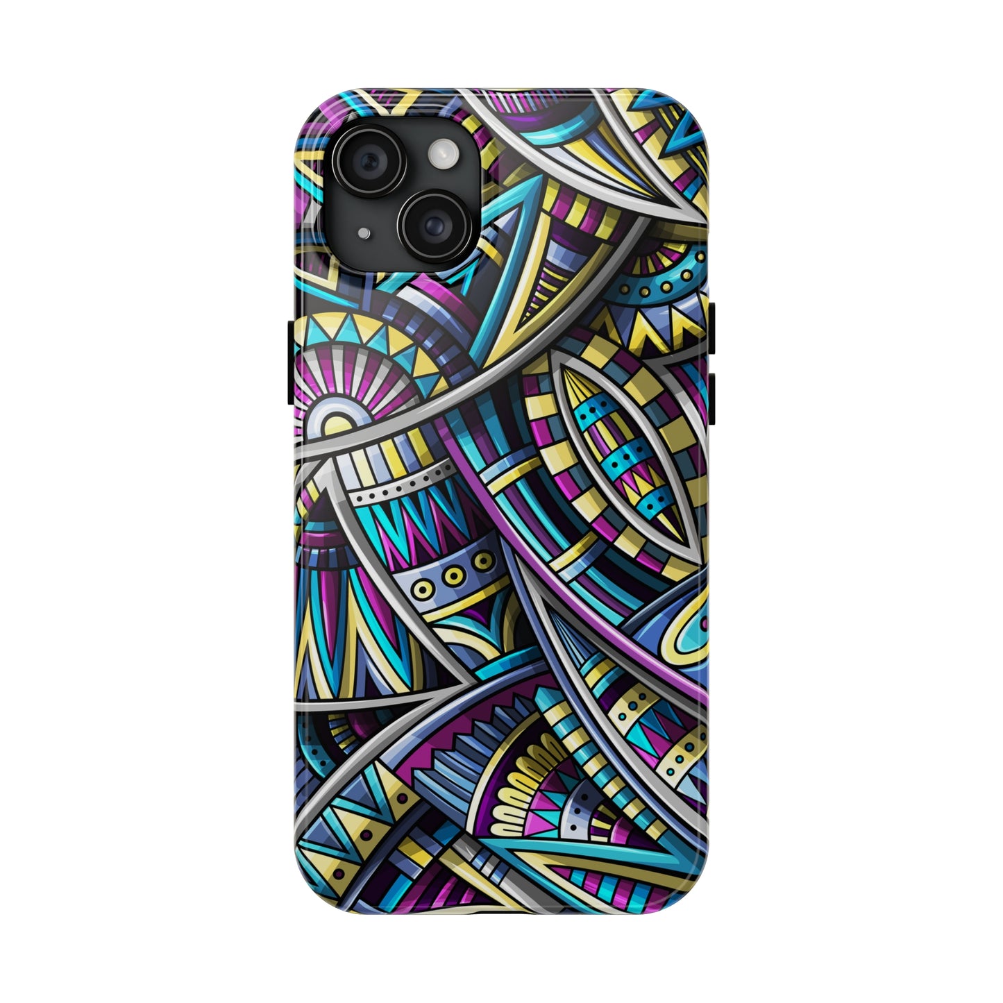 Tribal Colorful Abstract Design Iphone Tough Phone Case