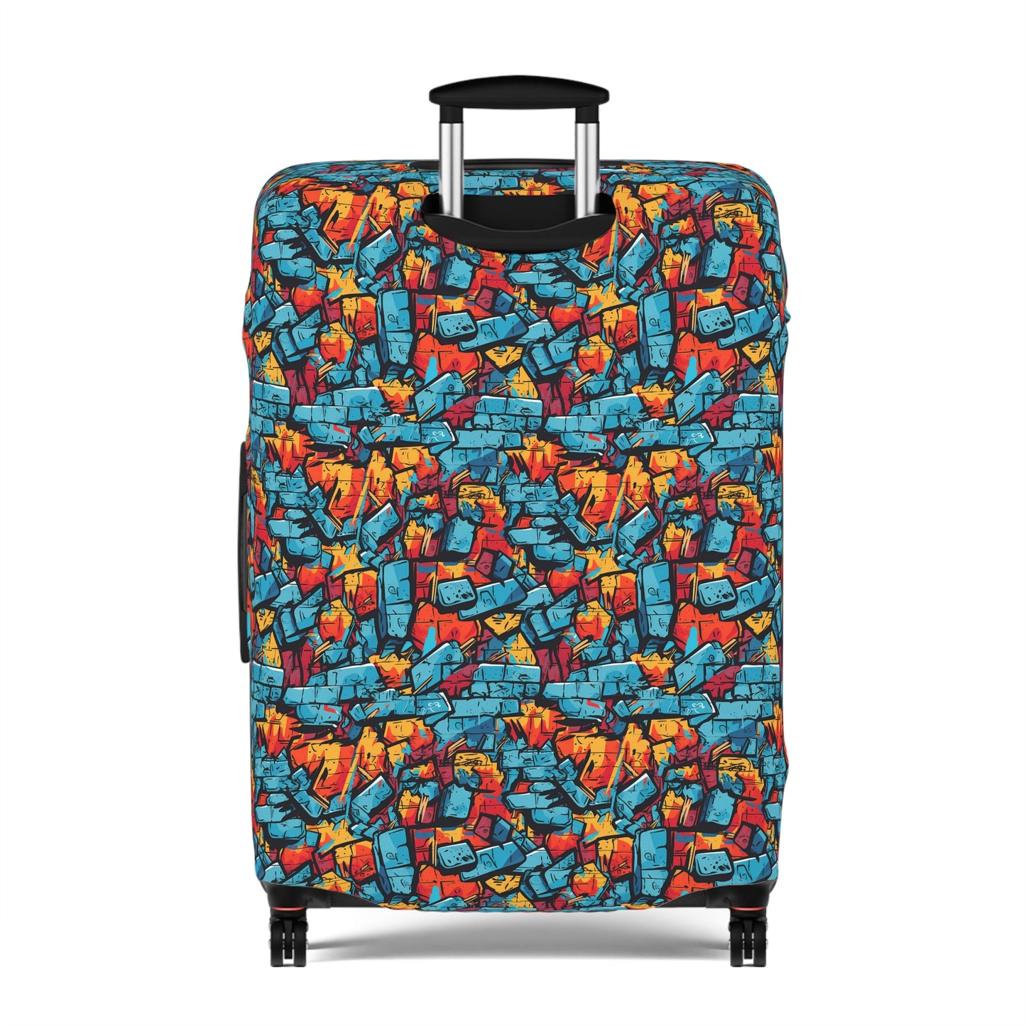 3D Brick Wall Graffiti Design  - Luggage Protector and Cover 3 Sizes