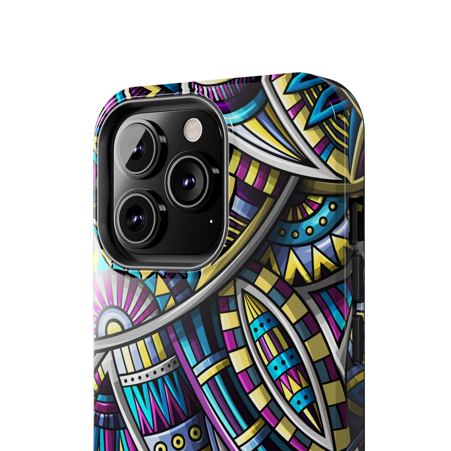 Tribal Colorful Abstract Design Iphone Tough Phone Case