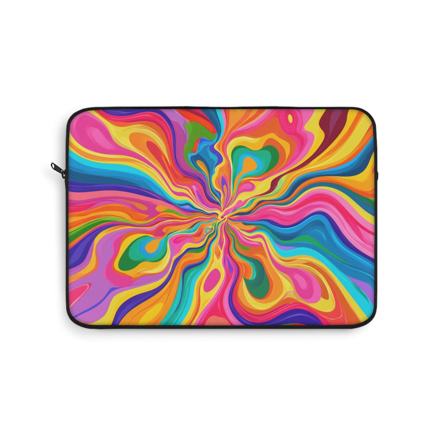 Color Rainbow Fusion Swirl Laptop or Ipad Protective Sleeve 3 Sizes Available