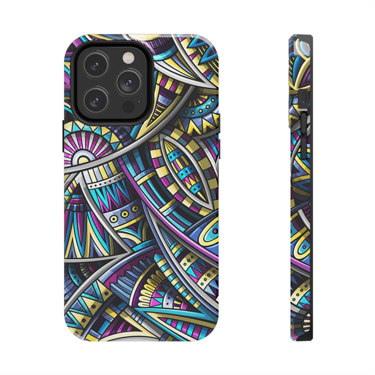 Tribal Colorful Abstract Design Iphone Tough Phone Case