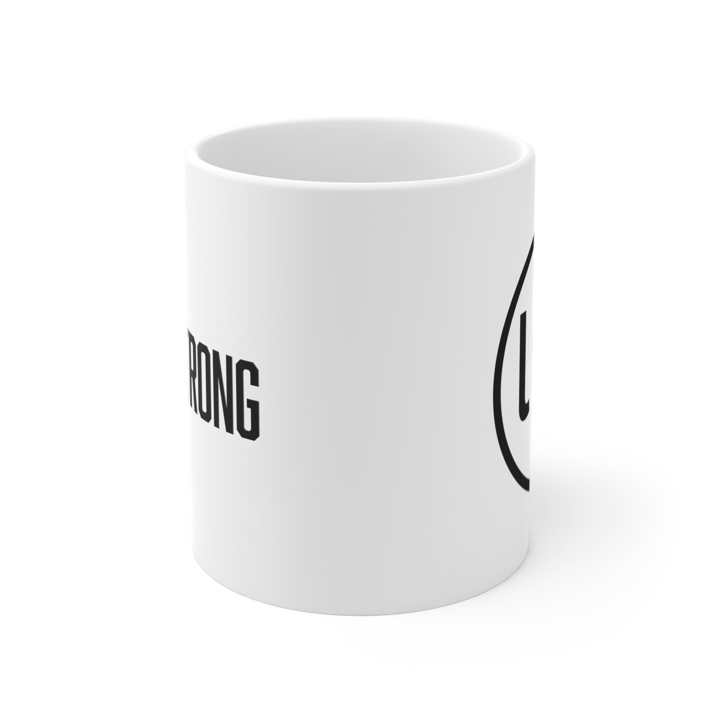 #LPTSTRONG with LPT Circle Logo Mug 11oz