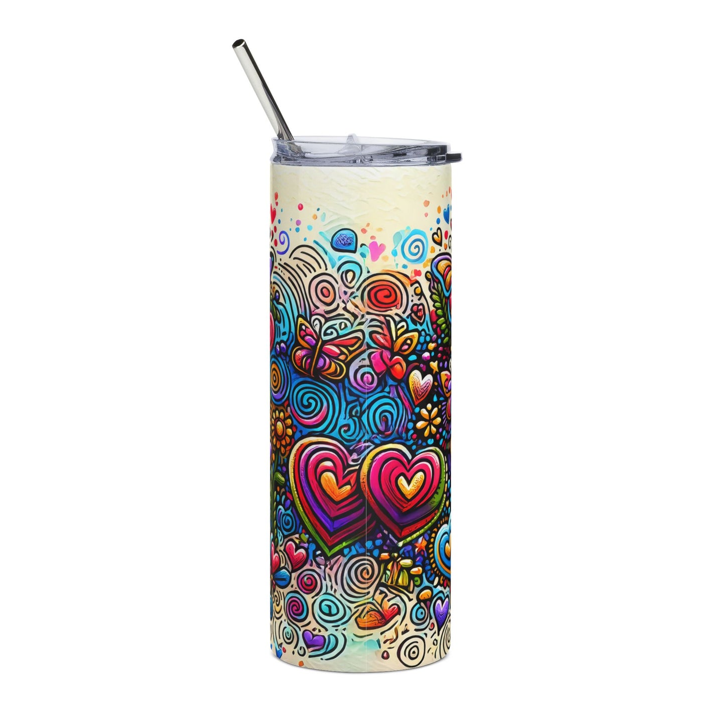 Tiny Human Tamer, Preschool Teacher Seamless Design 20 oz Skinny Tumbler