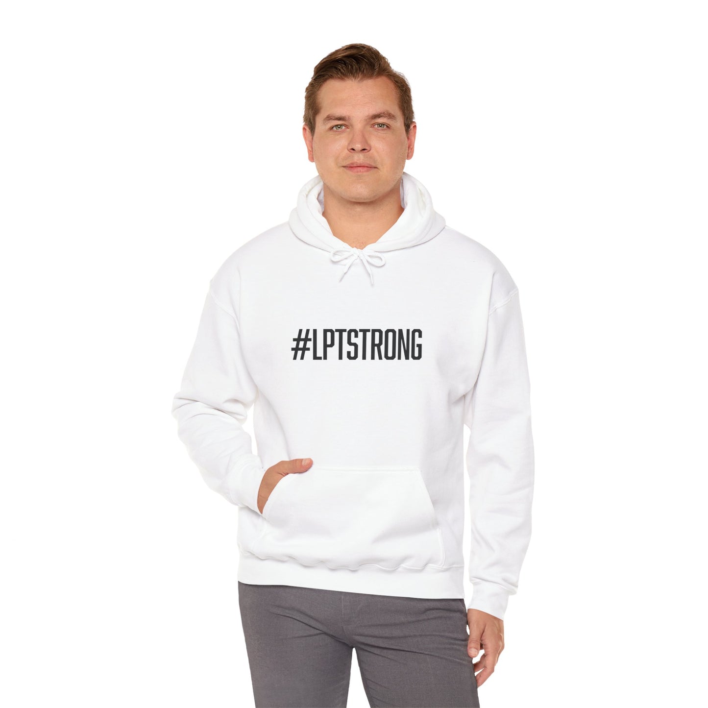 #LPTSTRONG Black Lettering - Hooded Sweatshirt S-5XL