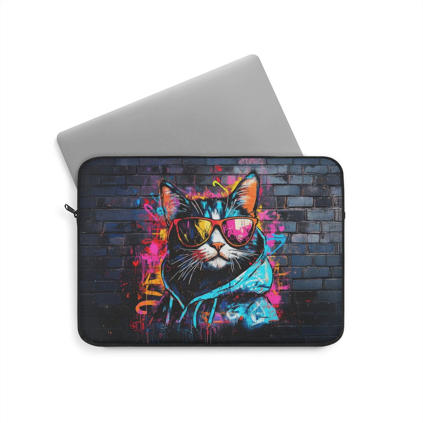 Urban Cool Cat Laptop or Ipad Protective Sleeve 3 Sizes Available