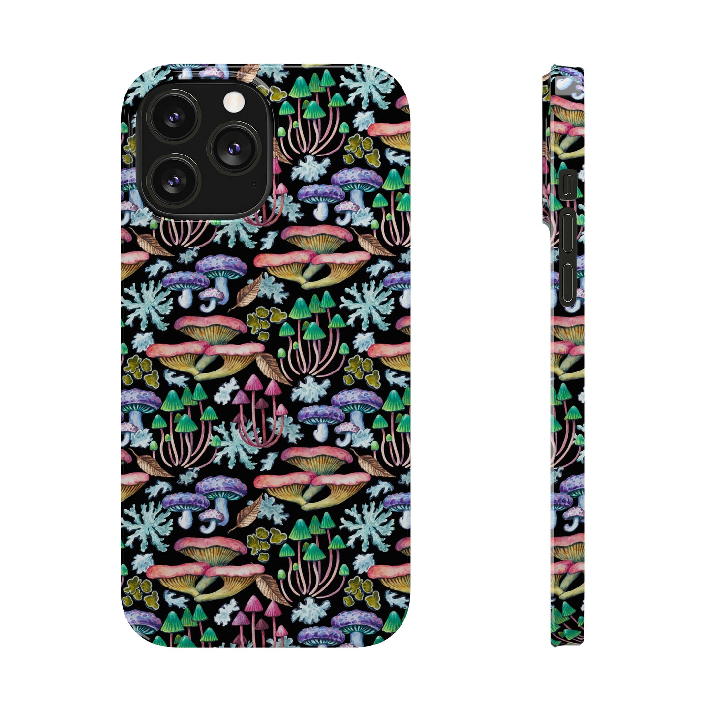 Mushroom Garden Design Iphone 15-12 Slim Phone Case