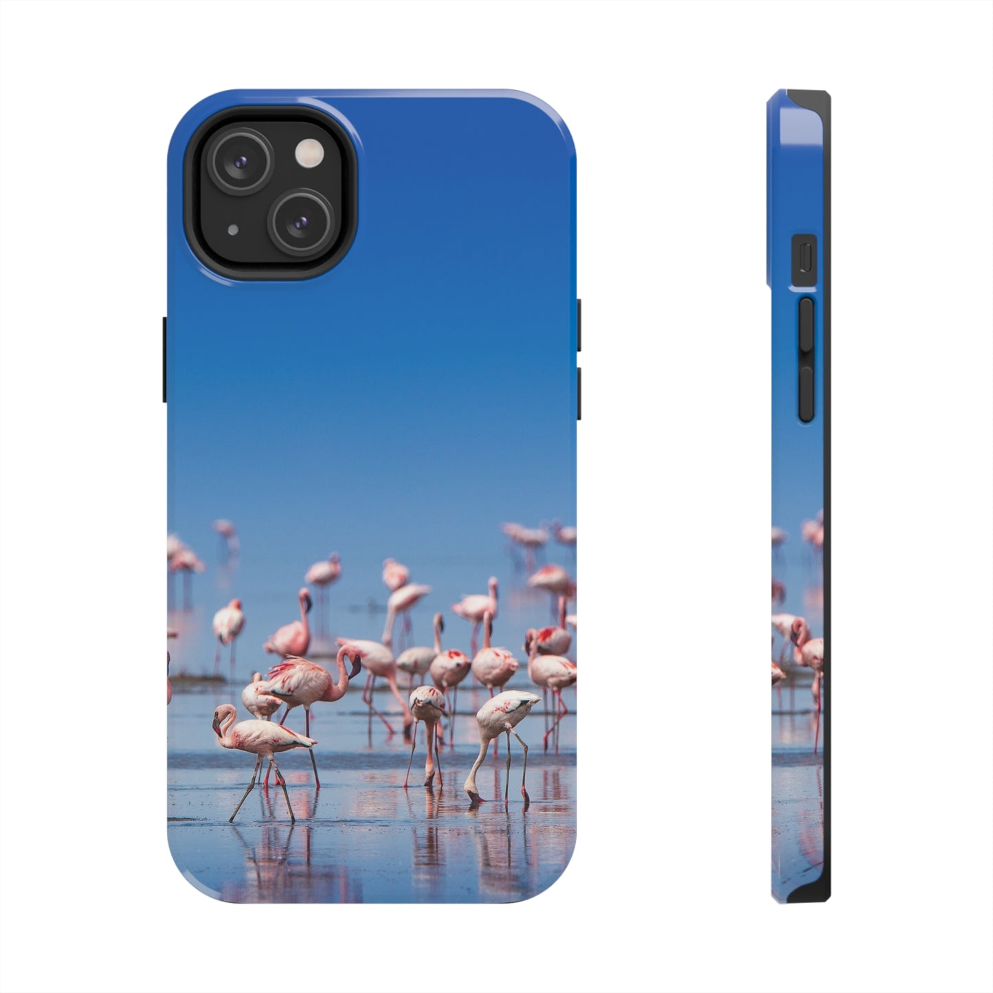 Flamingos on the Beach Iphone Tough Phone Case