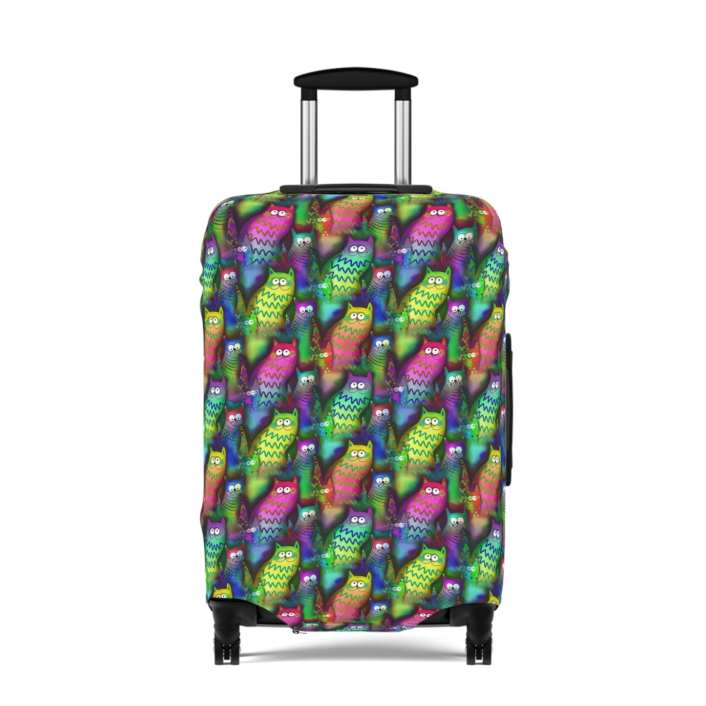 Neon Rainbow Cartoon Cats  - Luggage Protector and Cover 3 Sizes