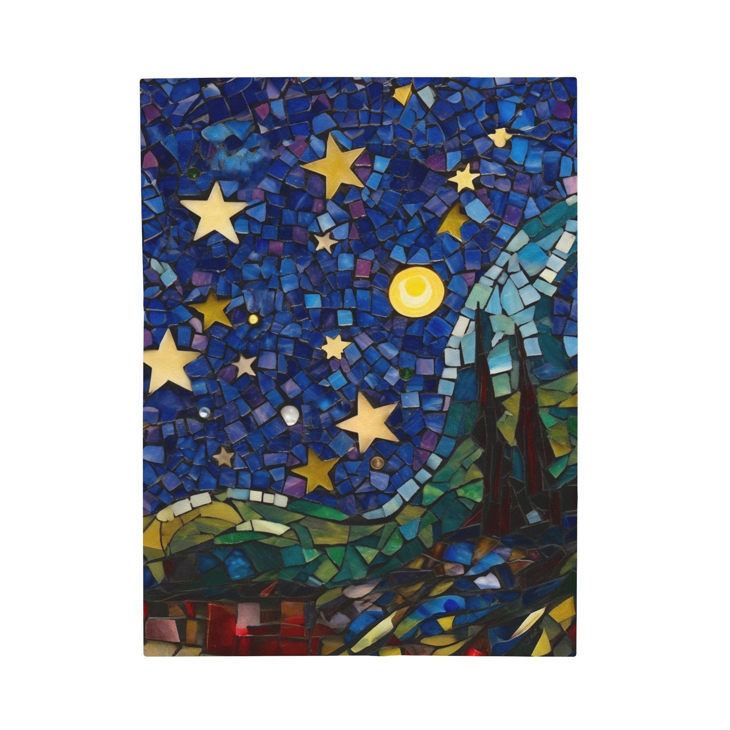 Starry Sky Nighttime Velveteen Plush Blanket 3 Sizes