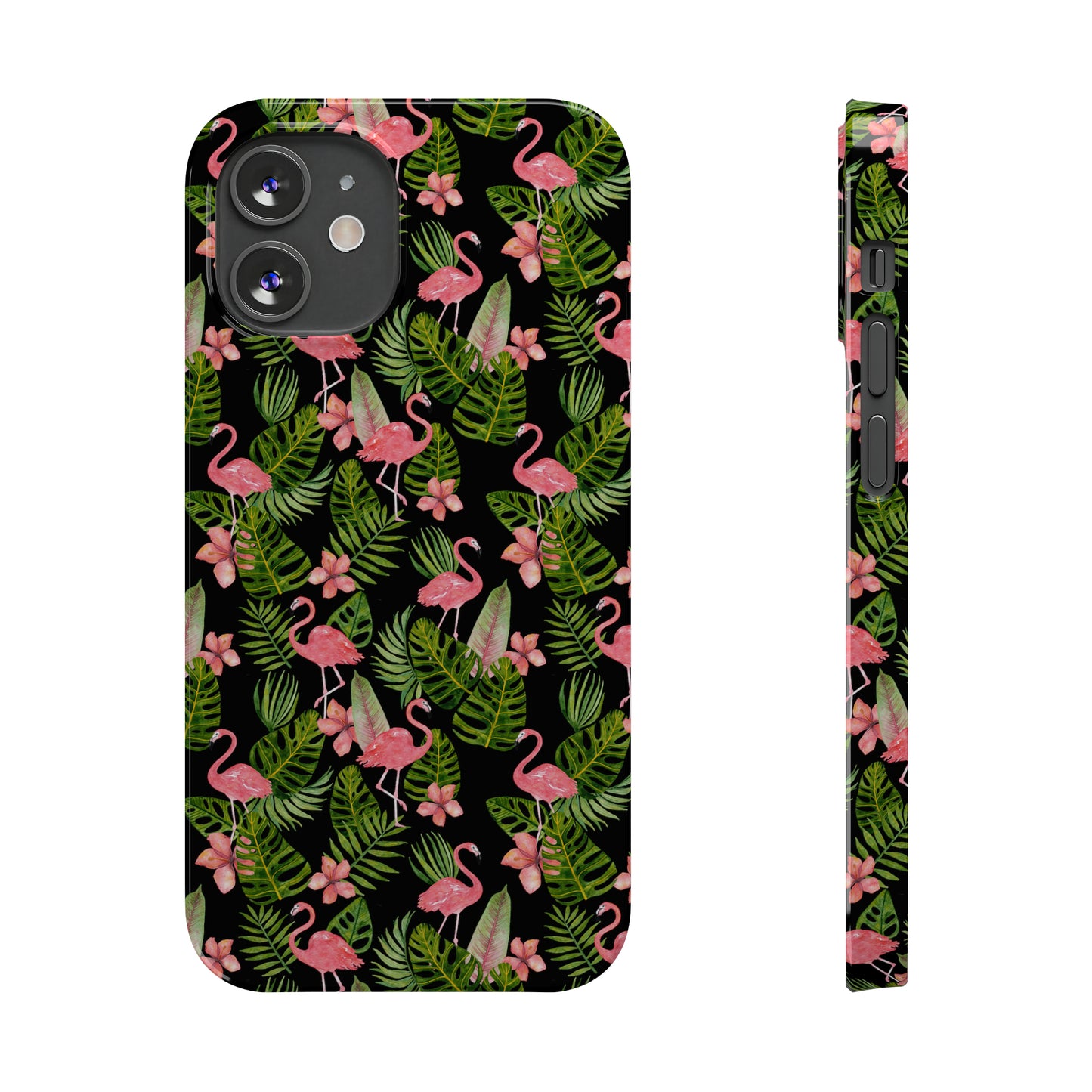 Tropical Flamingos Iphone 15-12 Slim Phone Case