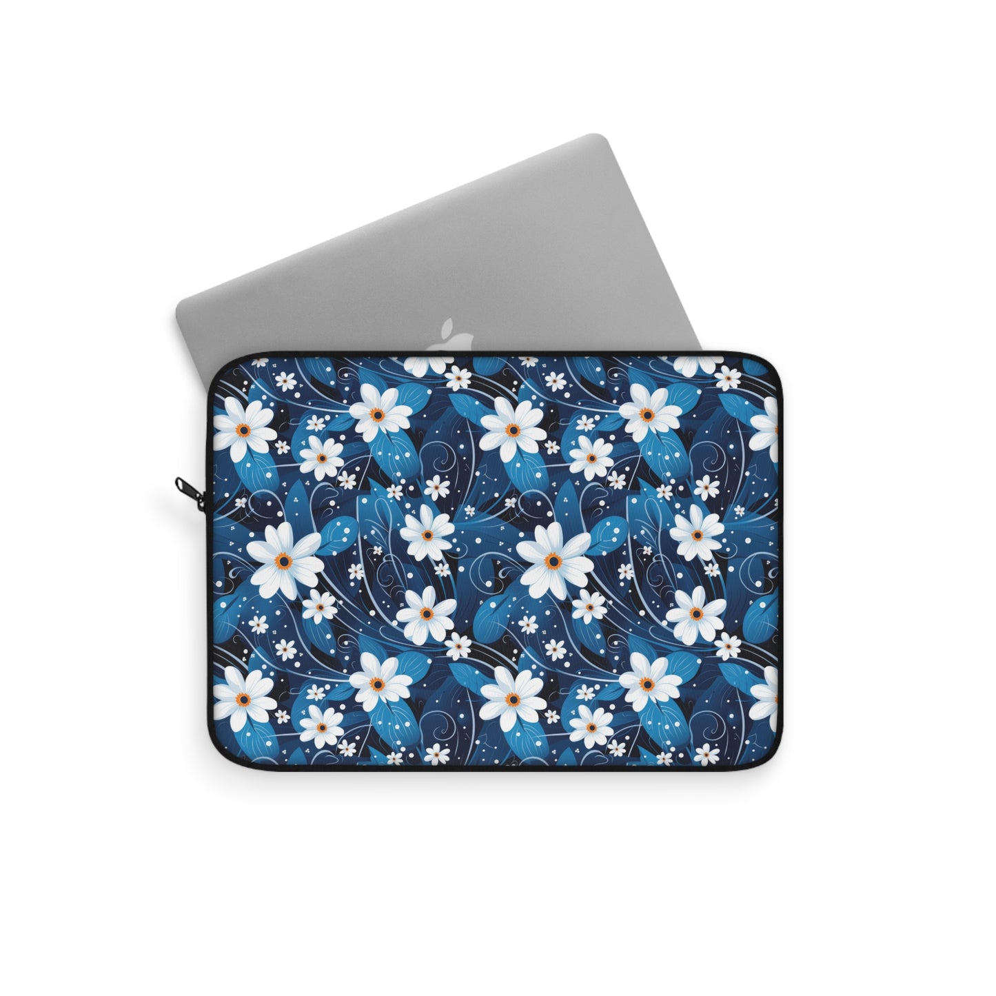 Nighttime Daisies in the Moon's Gentle Glow Laptop or Ipad Protective Sleeve 3 Sizes Available