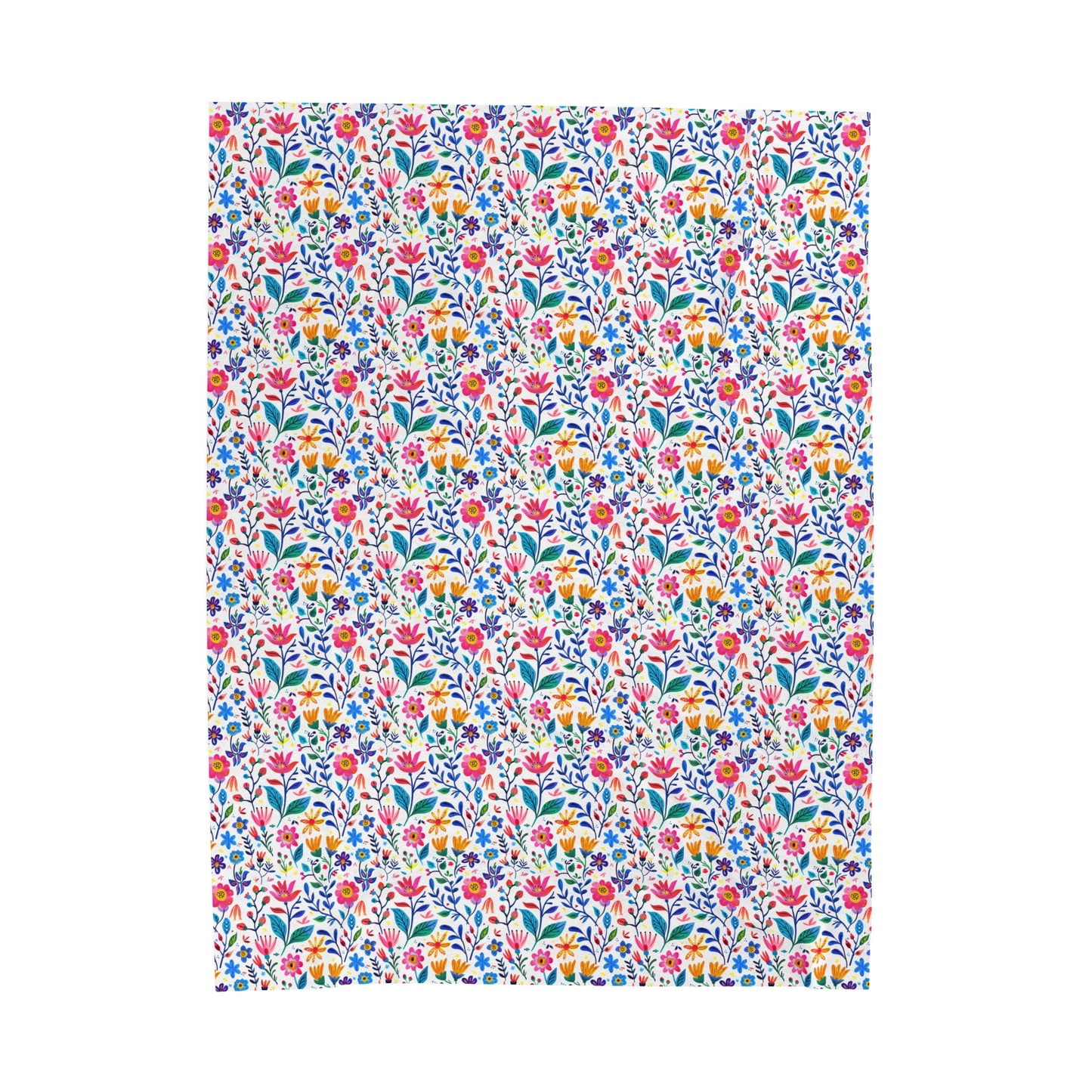 Blossoming Beauties: Charming Floral Blooms to Welcome Spring Velveteen Plush Blanket 3 Sizes